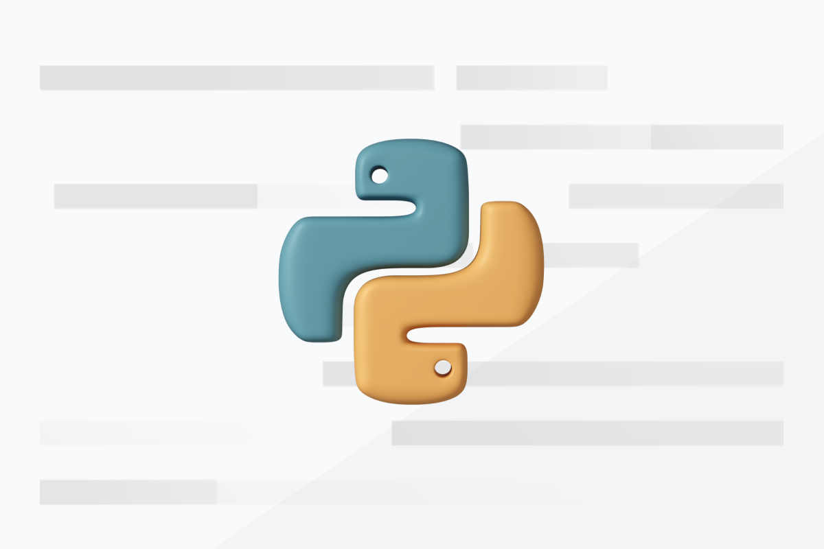 Logo de Python sobre fondo neutro